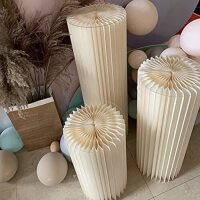 Foldable Paper Columns Display Pedestals Stands