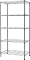 SINGAYE 5-Tier Adjustable Metal Storage Shelf