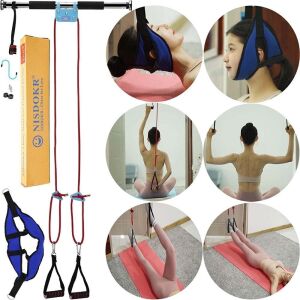 NISDOKR Doorway Traction Device, Pull Up Bar, Shoulder Pulley Rehab Exerciser