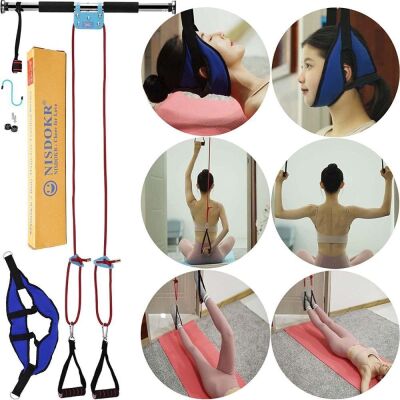 NISDOKR Doorway Traction Device, Pull Up Bar, Shoulder Pulley Rehab Exerciser