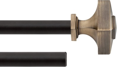 Deco Window 1 Pc 52”-144” Extendable Double Curtain Rod