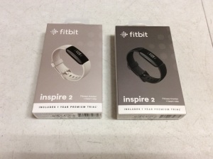 Lot of (2) Fitbit Inspire 2 Health & Fitness Trackers - New