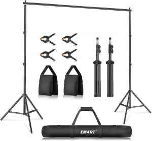 EMART Photo Video Studio Adjustable Background Stand Support System