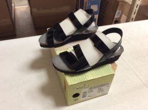 Women's Naot Kayla Sandal Black Luster Leather - Appear New