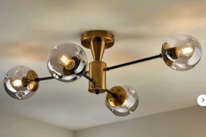 4 Light Flush Mount Ceiling Light