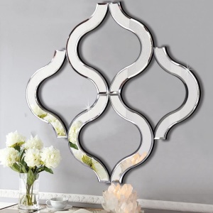 Arc-Shaped Decorative Wall Mirror, 20”x20”