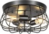 Farmhouse Flush Mount Ceiling Light Fixture, 15.7"