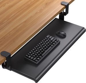 HUANUO Keyboard Tray Under Desk with C Clamps