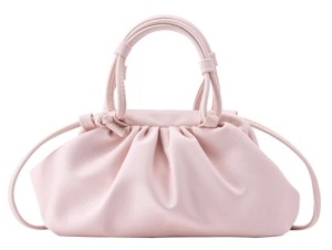 Dumpling Pink Crossbody Cloud Clutch Purse