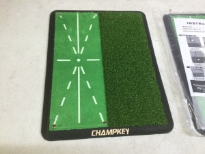 Lot of (3) Champkey Dual-Turf Tracker-PRO Impact Golf Hitting Mats - New 