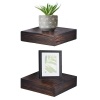 Welland Colin 10" Deep Wood Floating Corner Shelf 2 Pack - New 