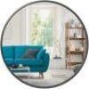 Framed Round Bathroom Vanity Wall Mirror w/ Anti-Blast Film - 36in&nbsp;