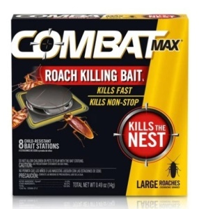 Case of 12 - 8 Pack Combat Max Large Roach Killing Bait Stations