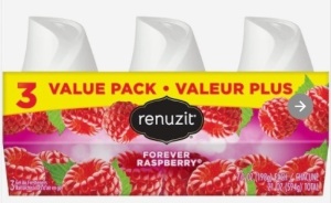 Case of 4 - Renuzit 3-Pack Raspberry Air Fresheners