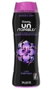 Case of 4 Downy Unstopables In-Wash Scent Booster Beads, LUSH, 8.6 oz