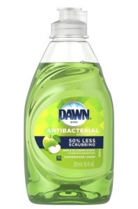 Case of 12 Dawn Ultra Antibacterial Liquid Dish Soap, 7.5oz Apple Blossom