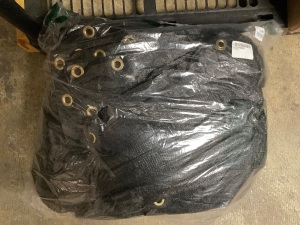 Large Black Tarp w/ Grommets