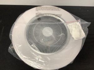 Round White Ceiling Fan Light