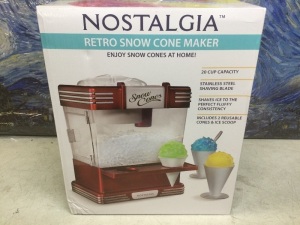 Nostalgia Retro Snow Cone Maker - New/Unopened