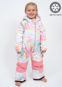 Therm Snowrider Snowsuit, Rainbow Tie Dye, Waterproof/ Windproof, 2T