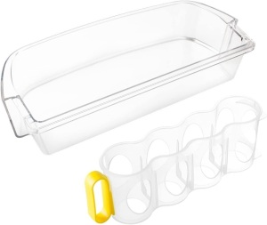 WPW10710203 Refrigerator Door Shelf Bin for Whirlpool W10710203 WPW10710203VP W10463668 W1045187 (With Soda Can Organizer）