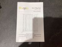 Bonnlo 4-in-1 Safety Gate Play Yard&nbsp;