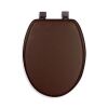 Ginsey Cushioned Elongated Toilet Seat in Chocolate