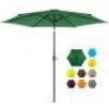Outdoor Steel Market Patio Umbrella Decoration w/ Tilt, Crank Lift - 10ft&nbsp;
