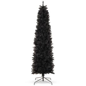 6' Black Artificial Pencil Holiday Christmas Tree