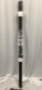 2 pk Black Curtain Rods, 72-144"