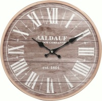 Vintage Wall Clock 14 Inch Silent Soft Ticking Battery Operated