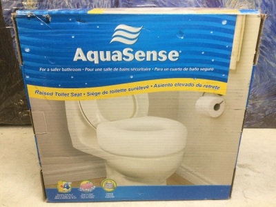 Aqua Sense Economy Raised Toilet Seat - Appears New