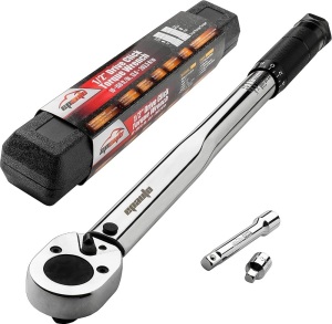 EPAuto 1/2-inch Drive Click Torque Wrench, 10~150 ft./lb., 13.6 ~ 203.5 N/m - New/Unopened 