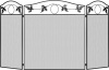 VIVOHOME 50 x 29"  3 Panel Fireplace Screen