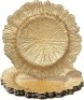 MAONAME Plastic Round 13" Gold Charger Plates, Set of 6