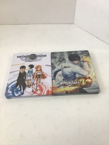 Lot of 2 Steelbook PS4 Games, The king of Fighters XIV, and Sword Art Online Holo Realization, E-Commerce Return