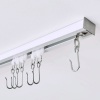 FELIDESIGN Ceiling Curtain Track (White, 12ft - 18ft)