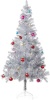 5ft Silver Christmas Tree with Ornaments