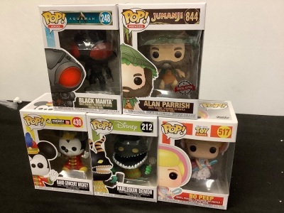 Lot of (5) Assorted POP Funko Figures