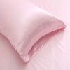 Opulence 5 Pc Silk Bedding Set- One Flat Sheet, One Fitted Sheet, 2 Pillowcases & One 1 Duvet Cover, Twin XL