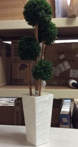 3' Boxwood Topiary Artificial Tree - E-Comm Return