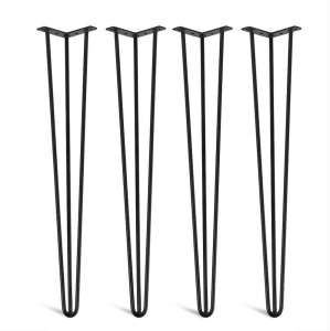 30" Metal Hairpin Table Legs, Set of 4 - Appear New 