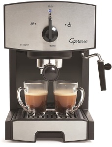 Capresso 117.05 Stainless Steel Pump Espresso and Cappuccino Machine EC50, Black/Stainless - Appears New 