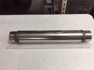 Upower 3" Inlet/Outlet Exhaust Muffler Overall Length 22" - Appears New 