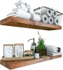 Wood Floating Shelves Set of 2 - 24 inch