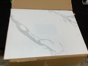 Murrey Home Marble Tempered Glass Cutting Board, (23.6" x 17.7")