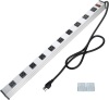 10 Outlet Plugs Heavy Duty Metal Power Strip