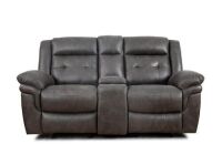 Mesa Gray Dual Reclining Console Loveseat