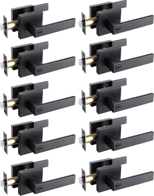 Brotima 10 Pack Privacy Door Lever with Lock