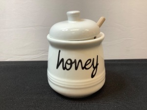 Honey Jar With Dipper